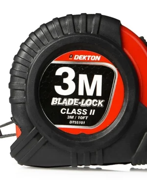 Dekton Blade-Lock Hard Case Tape Measure 3m