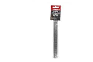 Dekton 150mm Stainless Steel Imperial And Metric Markings Ruler
