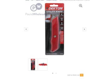 Dekton Heavy Duty Die Cast Utility Knife 6" (150mm)