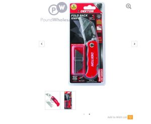Dekton Fold Back Knife 5 Blades