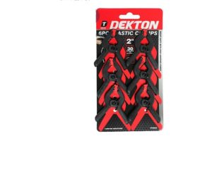 Dekton 6 Piece Plastic Clamps 2"