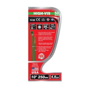 Dekton 50 Piece High Vis Cable Ties