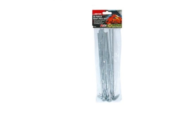 Premium Dekton 10 piece tent peg set