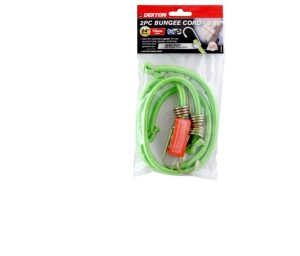 Dekton 2pc 24" X 10mm Thick Heavy Duty With Zinc Plated Hooks Bungee Cord