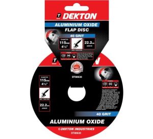Dekton 115mm Aluminium Oxide Flap Disc 40 Grit