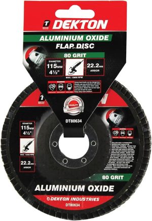 Dekton 115mm Aluminium Oxide 80 Grit Flap Disc