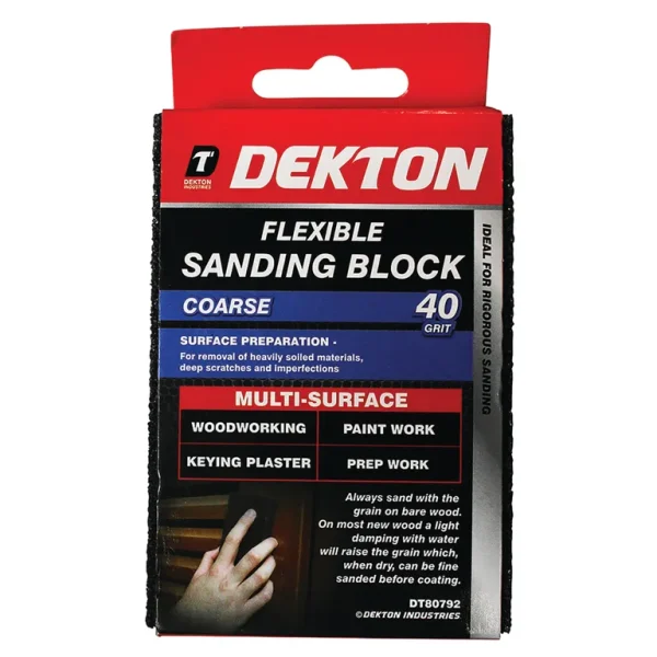 Premium Dekton flexible sanding block 40 grit