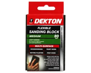 Dekton Flexible Sanding Block 80 Grit