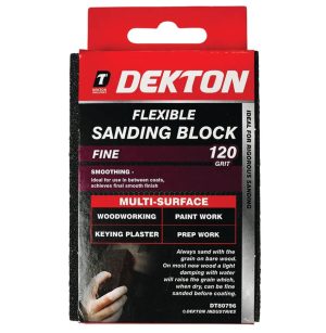 Dekton Flexible Sanding Block 120 Grit