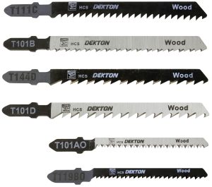 Dekton 10 Piece Jigsaw Blade Set (T-Style Shank)