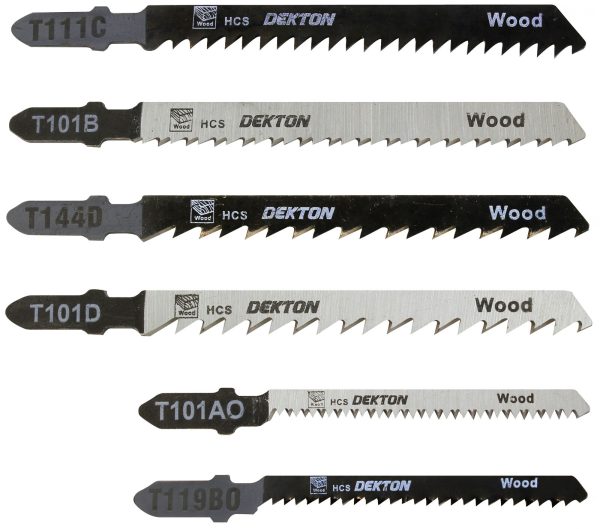 Premium Dekton 10 piece jigsaw blade set (t-style shank)