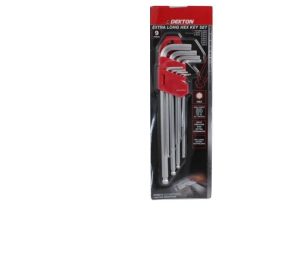 Dekton Extra Long Hex Key Set Pack Of 12