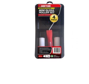 Dekton Mini Gloss Paint Roller Set 4" 4pc
