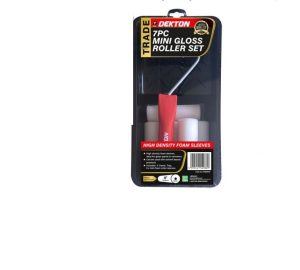 Dekton Mini Gloss Paint Roller Set 4" 7pc