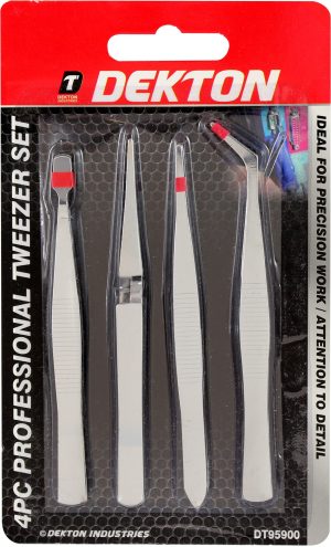 Dekton 4 Piece Professional Tweezer
