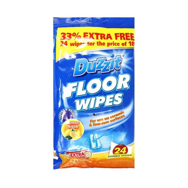 Premium Duzzit floor wipes pack of 24