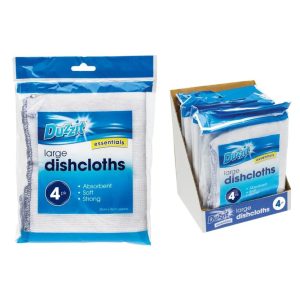 Duzzit Large Dishcloths 30cm X 35cm Pack of 4