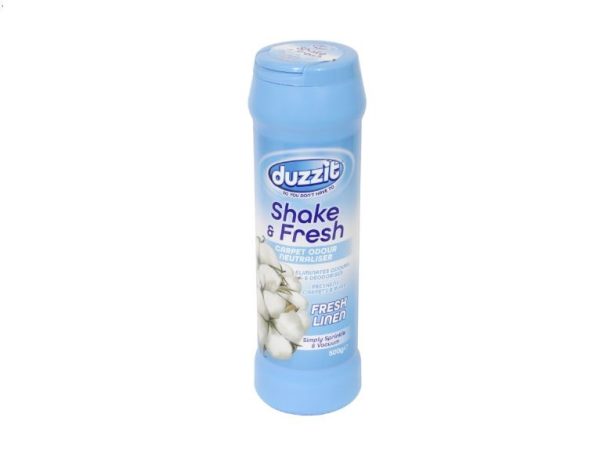 Premium Duzzit shake & fresh carpet odour neutraliser fresh linen 500g