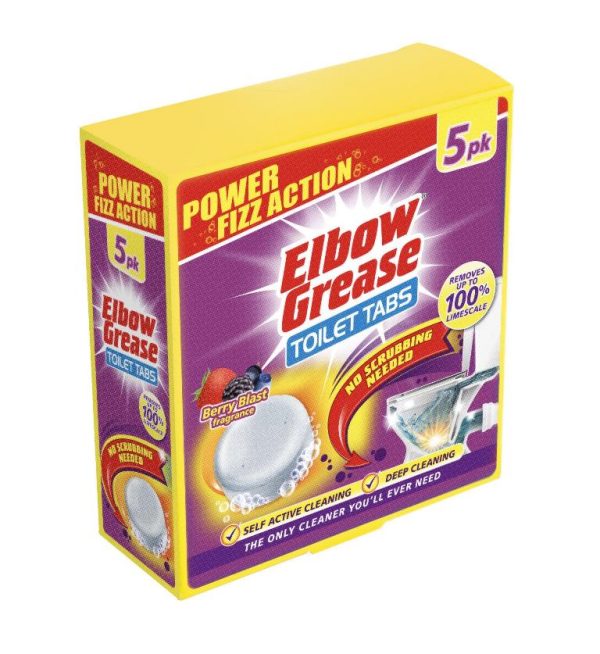 Premium Elbow grease berry blast toilet tablets 30g pack of 5