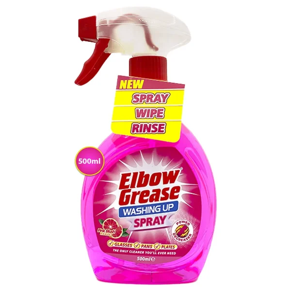 Premium Elbow grease pink blush washing up spray 500ml