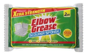 Elbow Grease Super Strong Scourer Sponge Pack Of 2