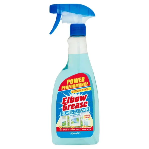 Premium Elbow grease glass cleaner with vinegar 500ml