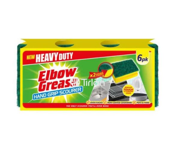 Premium Elbow grease heavy duty hand grip scourer pack of 6