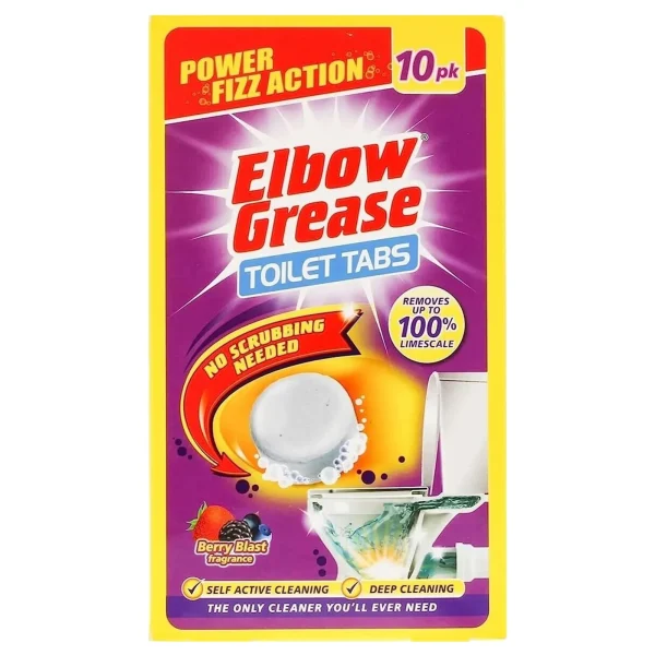 Premium Elbow grease berry blast toilet tablets pack of 10