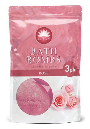 Elysium Spa Rose Bath Bombs PACK OF 3