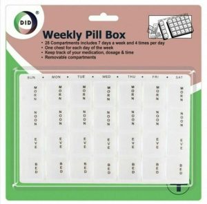 DID Weekly Pill Box