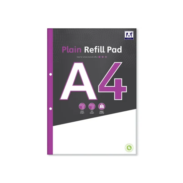 Premium A4 plain refill pad 56gsm 120 pages