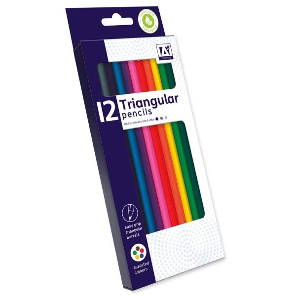 Premium Triangular colouring pencils pack of 12