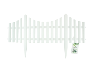 Rowan White Plastic Picket Fencing 60.5cm X 32.5cm