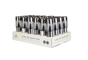 Rowan Stainless Steel Frame Post Solar Lights