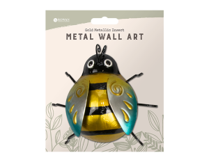 Rowan Gold Metallic Insect Metal Wall Decoration