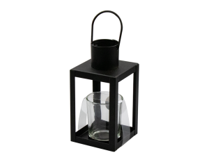 Rowan Small Square Black Lantern
