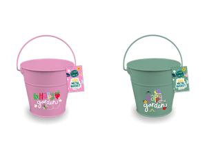 Rowan Little Green Fingers Kids Metal Bucket 12.5cm