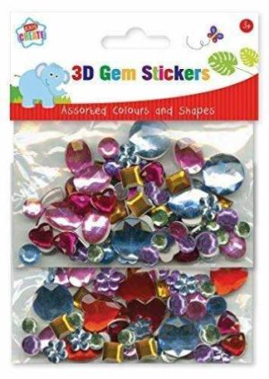 Kids Create 3D Gem Stickers