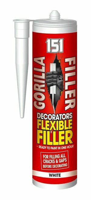 151 Gorilla Filler White Decorators Flexible Filler 280ml