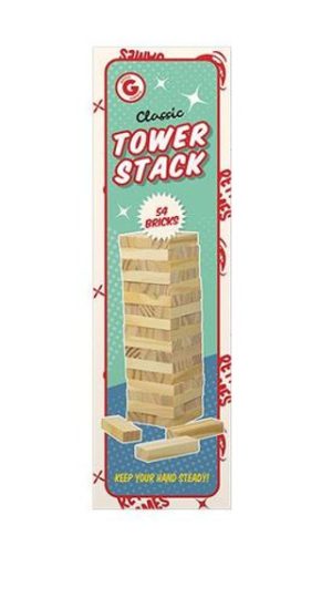 Gifts & Gadgets Classic Tower Stacking Game Pack Of 54