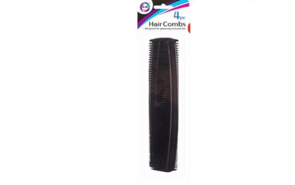 Premium Did black hair comb pack of 4