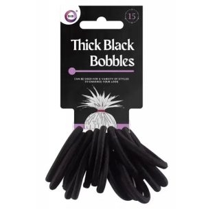 DID 5cm Thick Black Bobbles 15pc