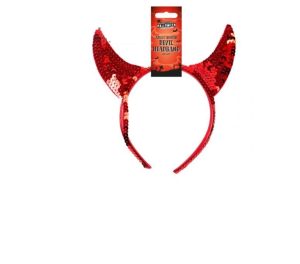 Halloween Adult Sequin Devil Headband