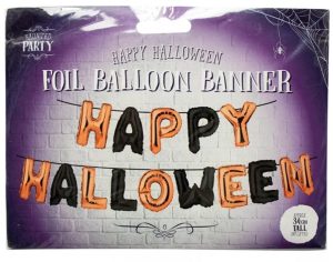 Halloween Foil Balloon Banner 34cm