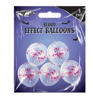 Halloween Blood Effect Balloons 12 Pack Of 5