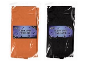 Halloween Plastic-Lined Tablecloth 137cm X 274cm