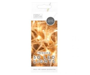 Simply Lighting 50 LED Warm White Indoor Lights 5.1M