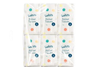 Cushies 3-Ply Pocket Tissues Pack Of 6