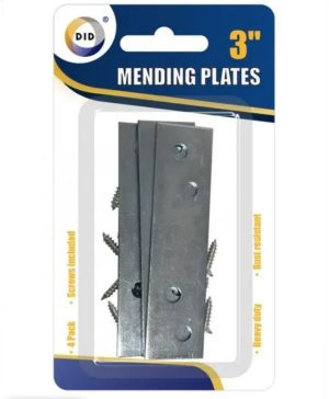 DID Heavy Duty Mending Plates 3" PACK OF 4