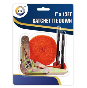 DID Ratchet Tie Down Set 1" X 15Ft
